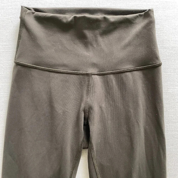LULULEMON Wunder Train High-Rise Crop 21" Leggings Dark Olive Size 4 - Picture 5 of 12